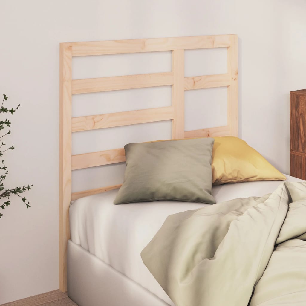 Bed Headboard 141 Cm Solid Wood Pine