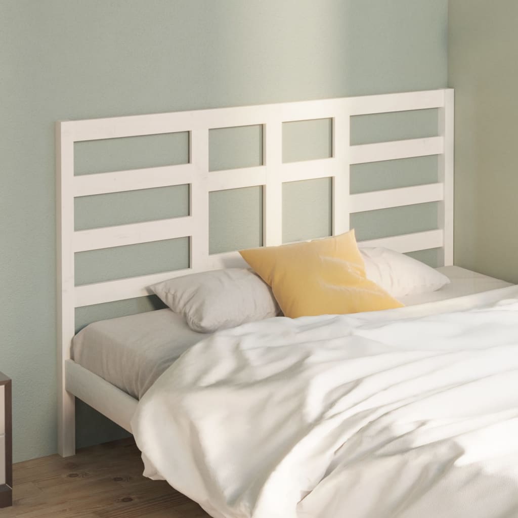 Bed Headboard 141 Cm Solid Wood Pine