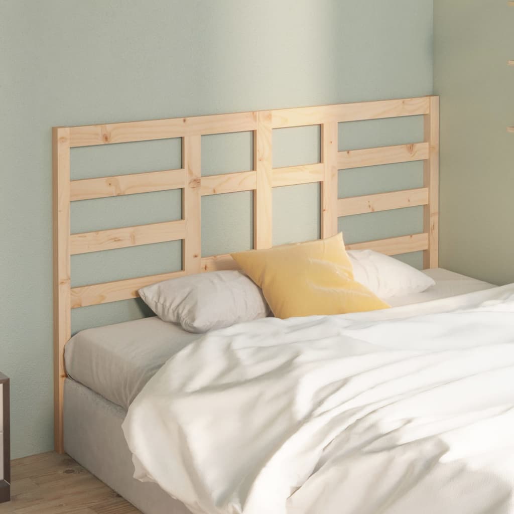 Bed Headboard 141 Cm Solid Wood Pine