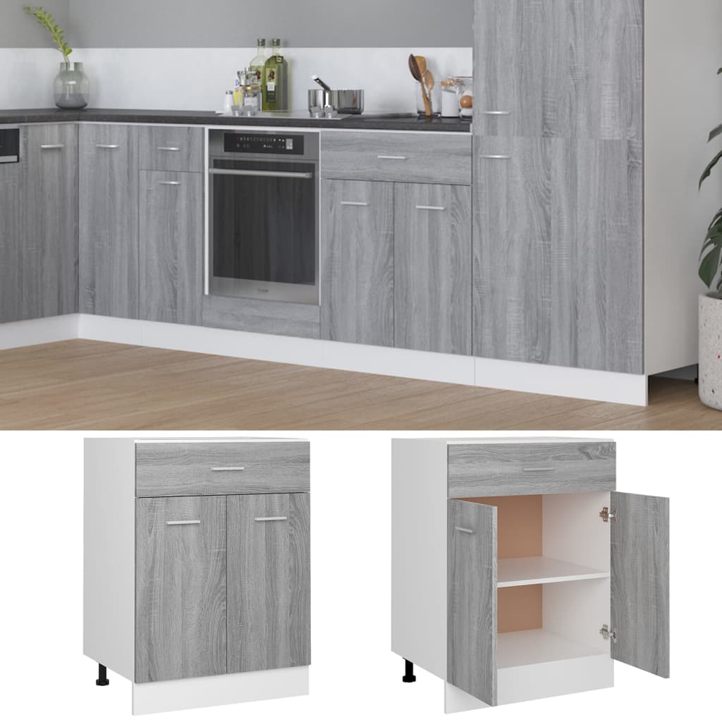Drawer Bottom Cabinet Lyon 60X46X81.5 Cm Engineered Wood
