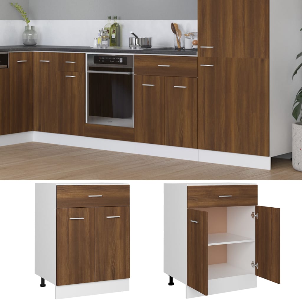 Drawer Bottom Cabinet Lyon 60X46X81.5 Cm Engineered Wood