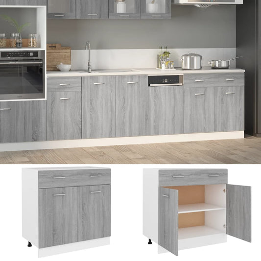 Drawer Bottom Cabinet Lyon 80X46X81.5 Cm Engineered Wood