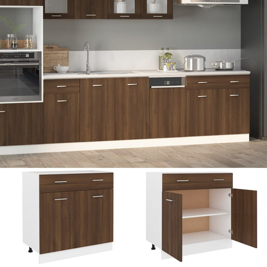 Drawer Bottom Cabinet Lyon 80X46X81.5 Cm Engineered Wood