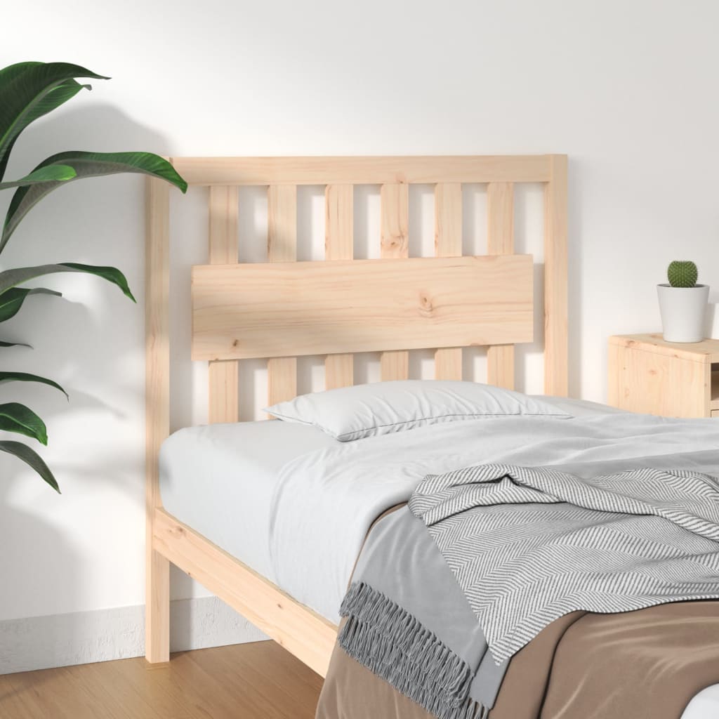 Bed Headboard 185.5 Cm Solid Wood Pine