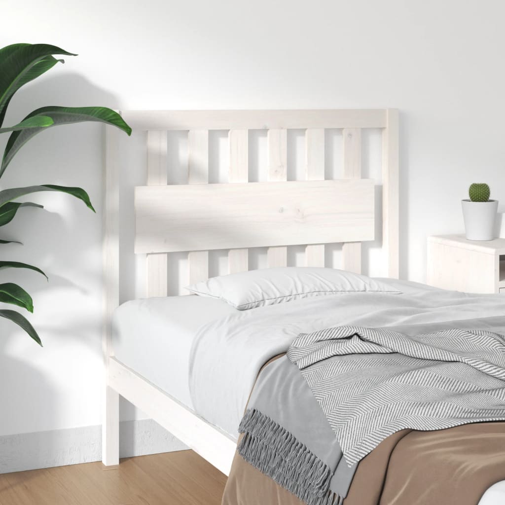 Bed Headboard 185.5 Cm Solid Wood Pine