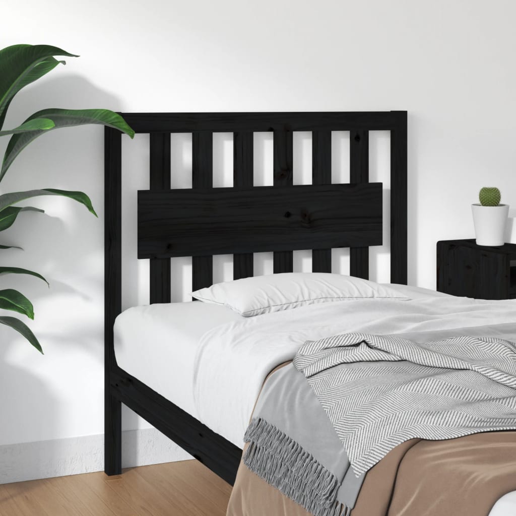Bed Headboard 185.5 Cm Solid Wood Pine