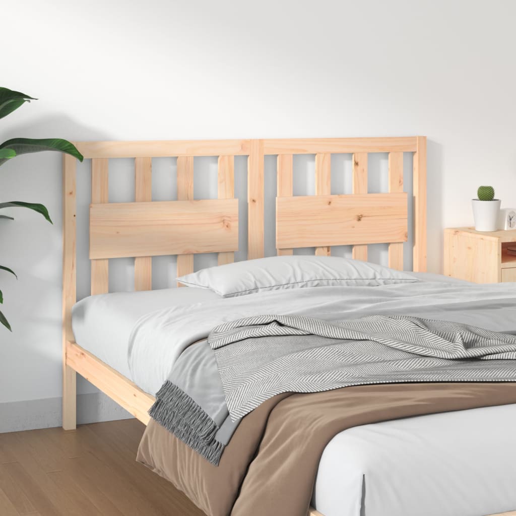 Bed Headboard 185.5 Cm Solid Wood Pine