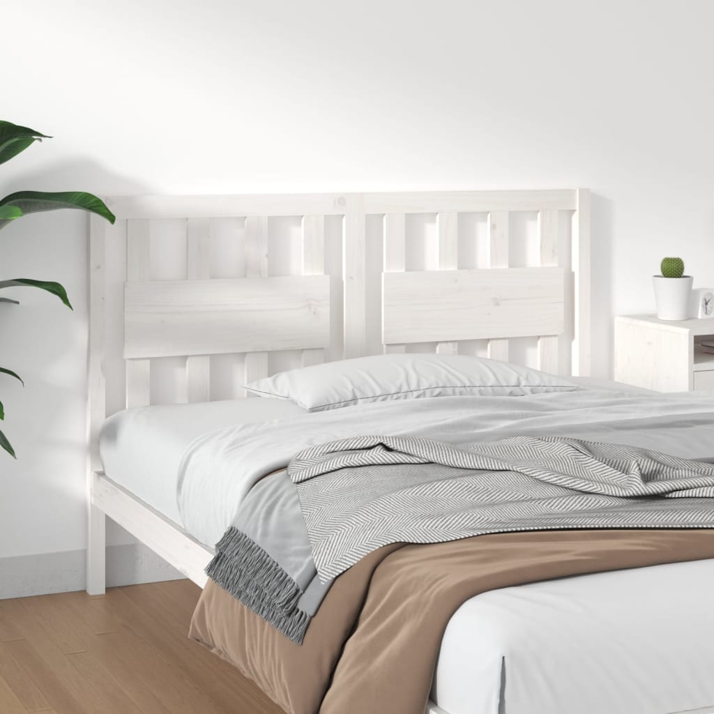 Bed Headboard 185.5 Cm Solid Wood Pine