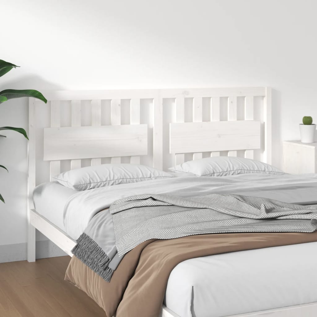 Bed Headboard 185.5 Cm Solid Wood Pine