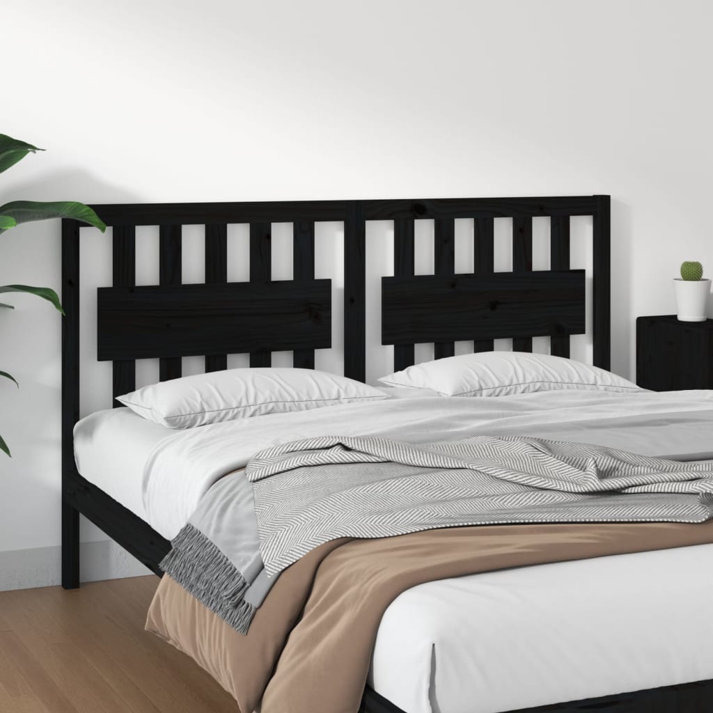 Bed Headboard 185.5 Cm Solid Wood Pine