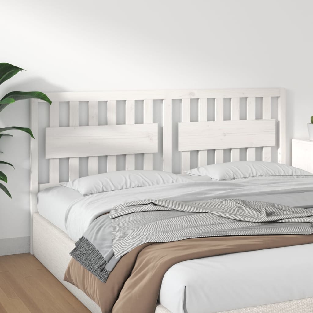 Bed Headboard 185.5 Cm Solid Wood Pine