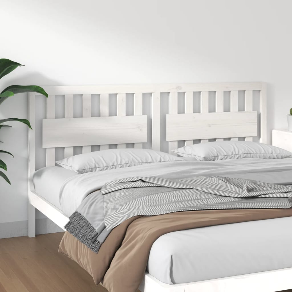 Bed Headboard 185.5 Cm Solid Wood Pine