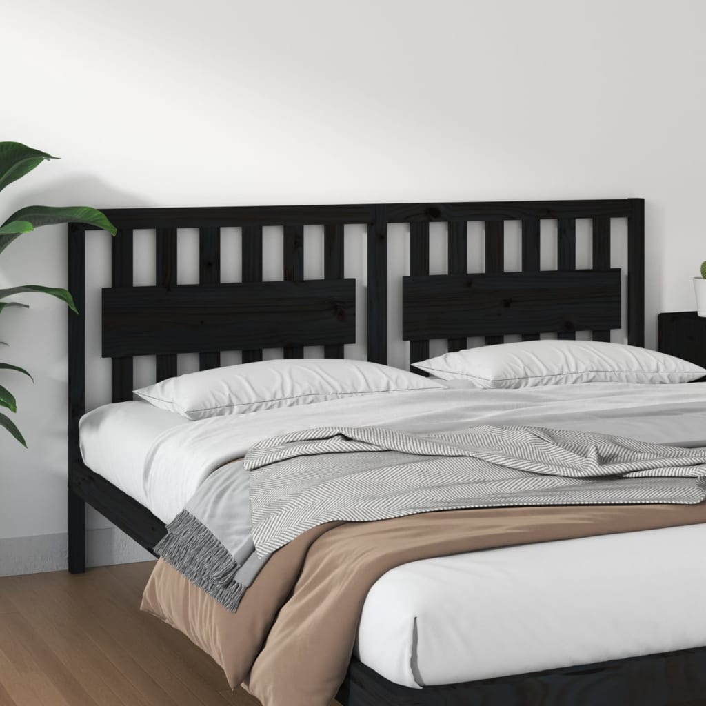 Bed Headboard 185.5 Cm Solid Wood Pine