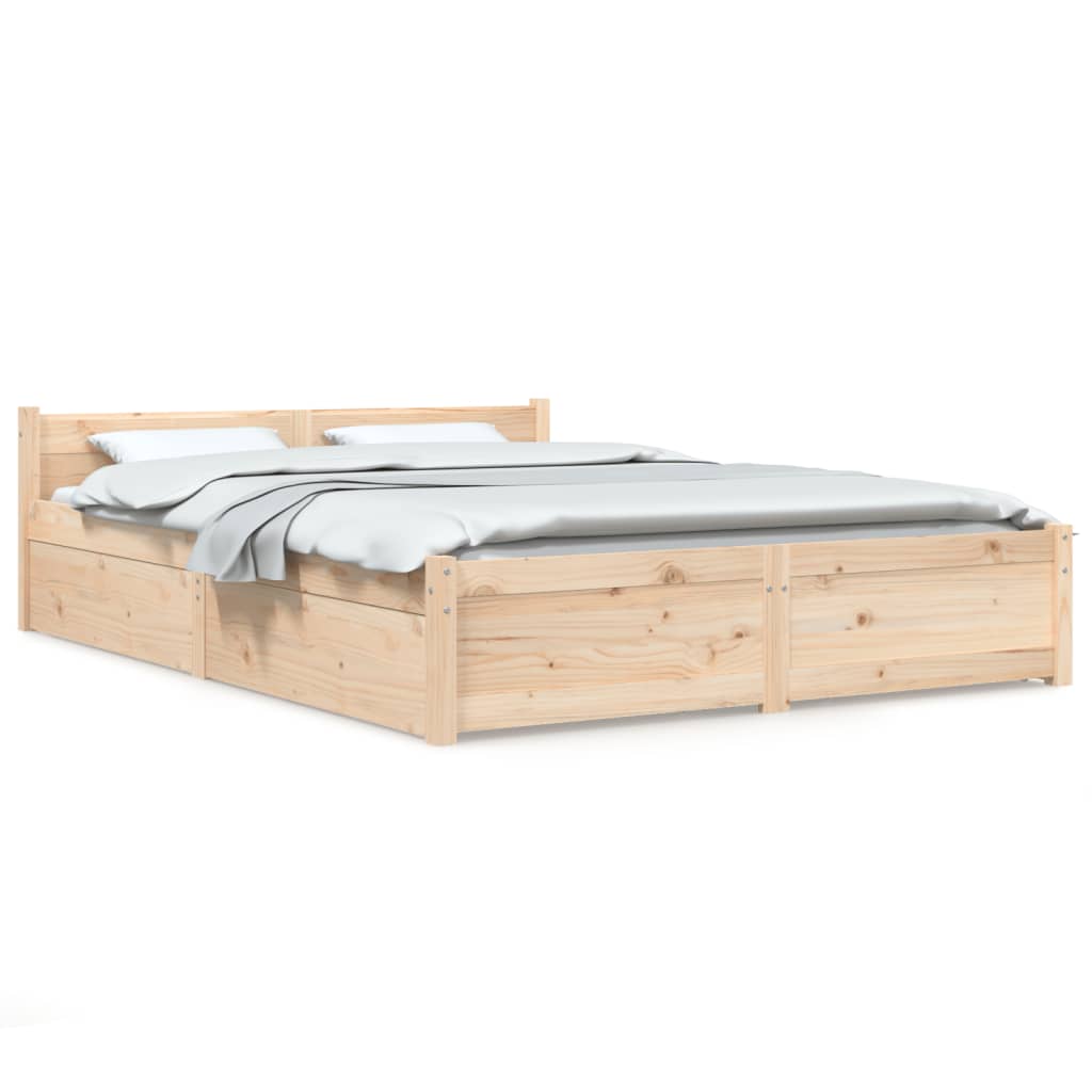 Bed Frame Without Mattress With Drawers