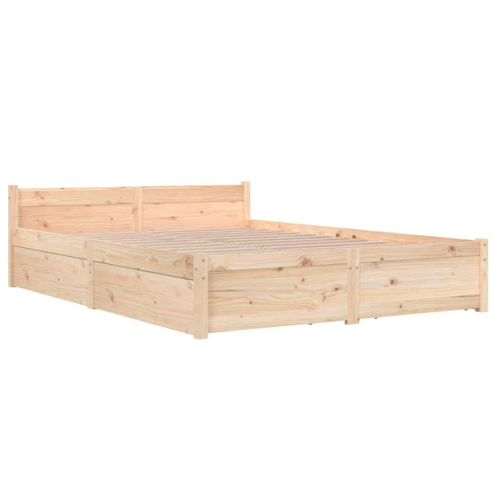 Bed Frame Without Mattress With Drawers