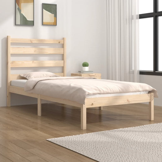 Bed Frame Without Mattress Solid Wood Pine