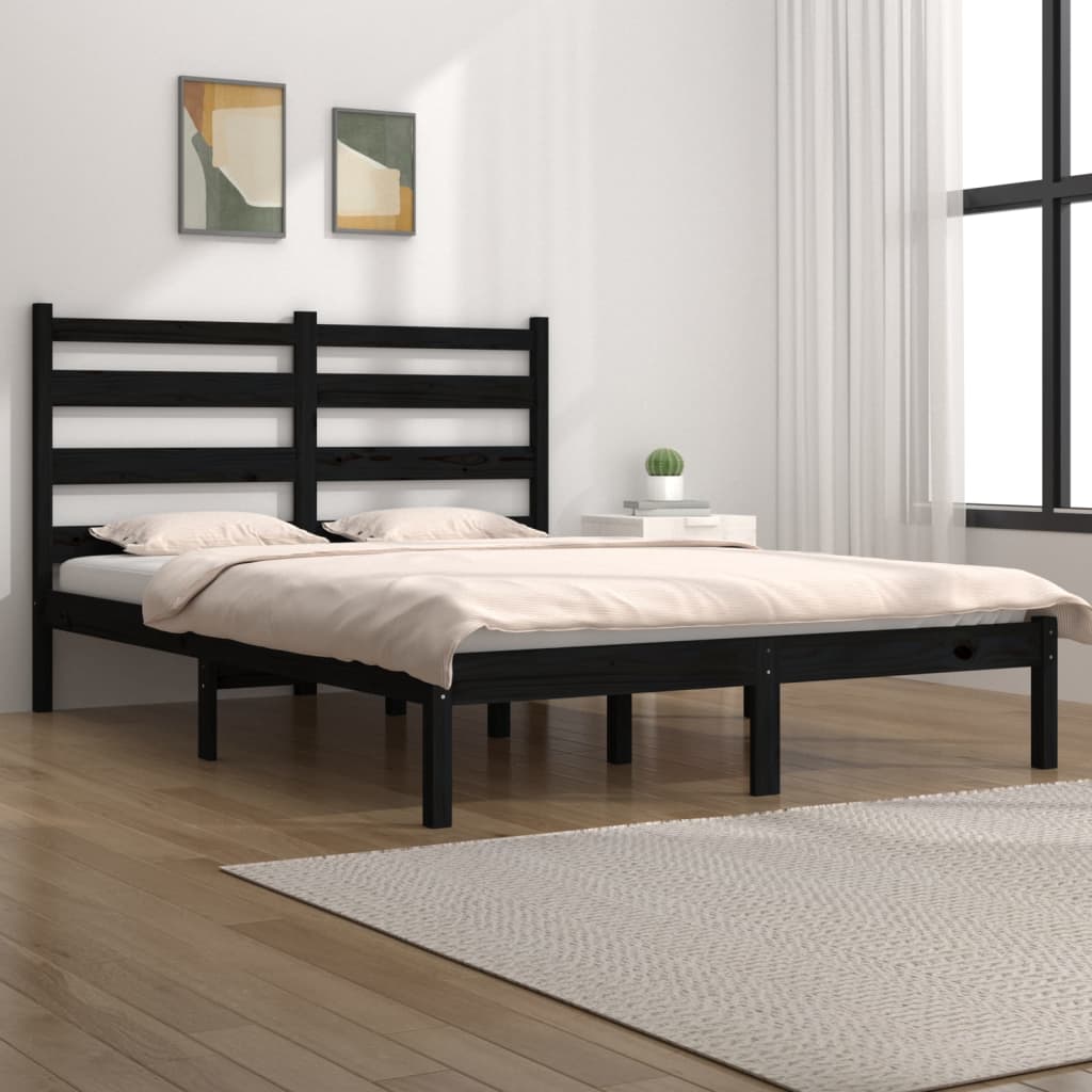 Bed Frame Without Mattress Solid Wood Pine