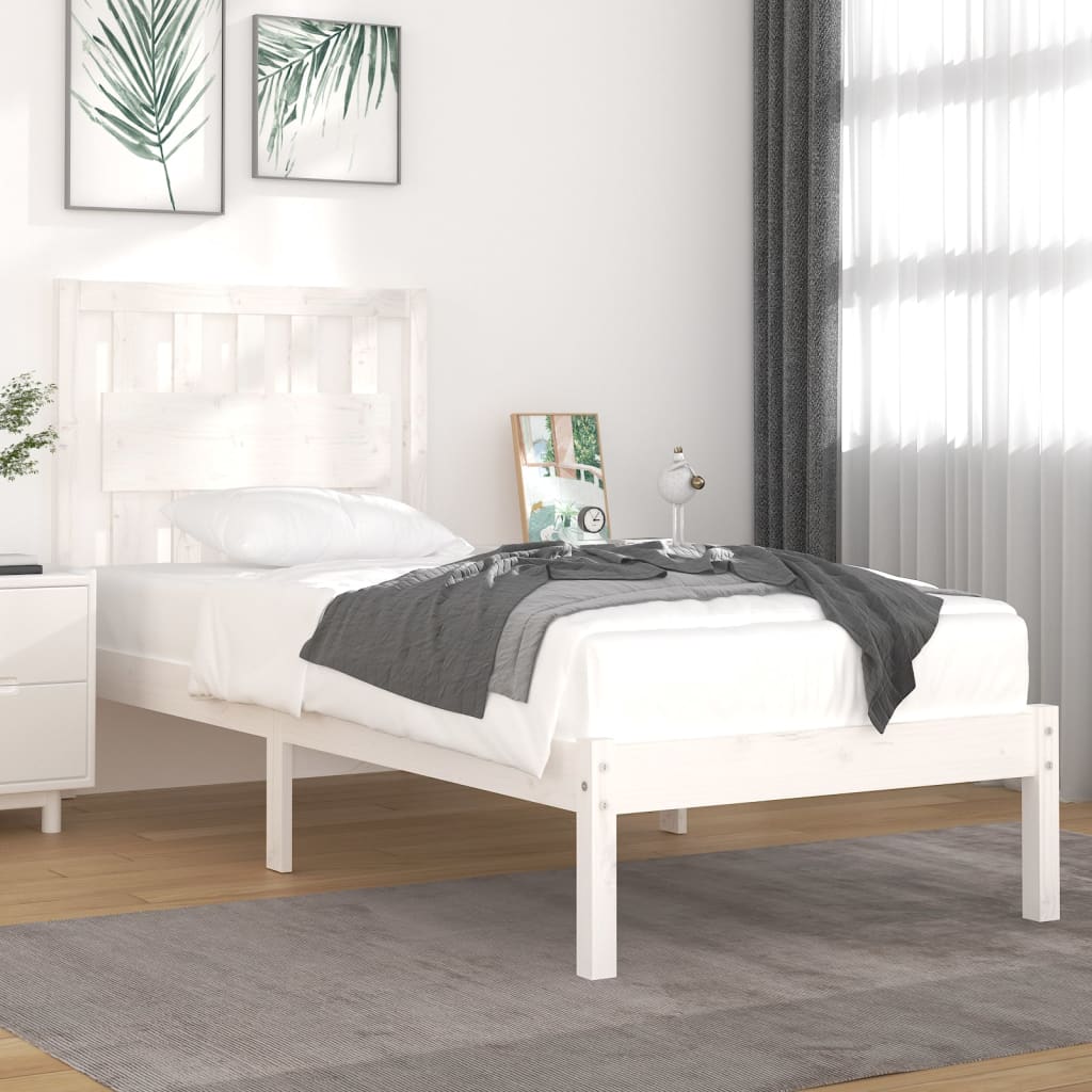 Bed Frame Without Mattress Solid Wood 183X203 Cm King