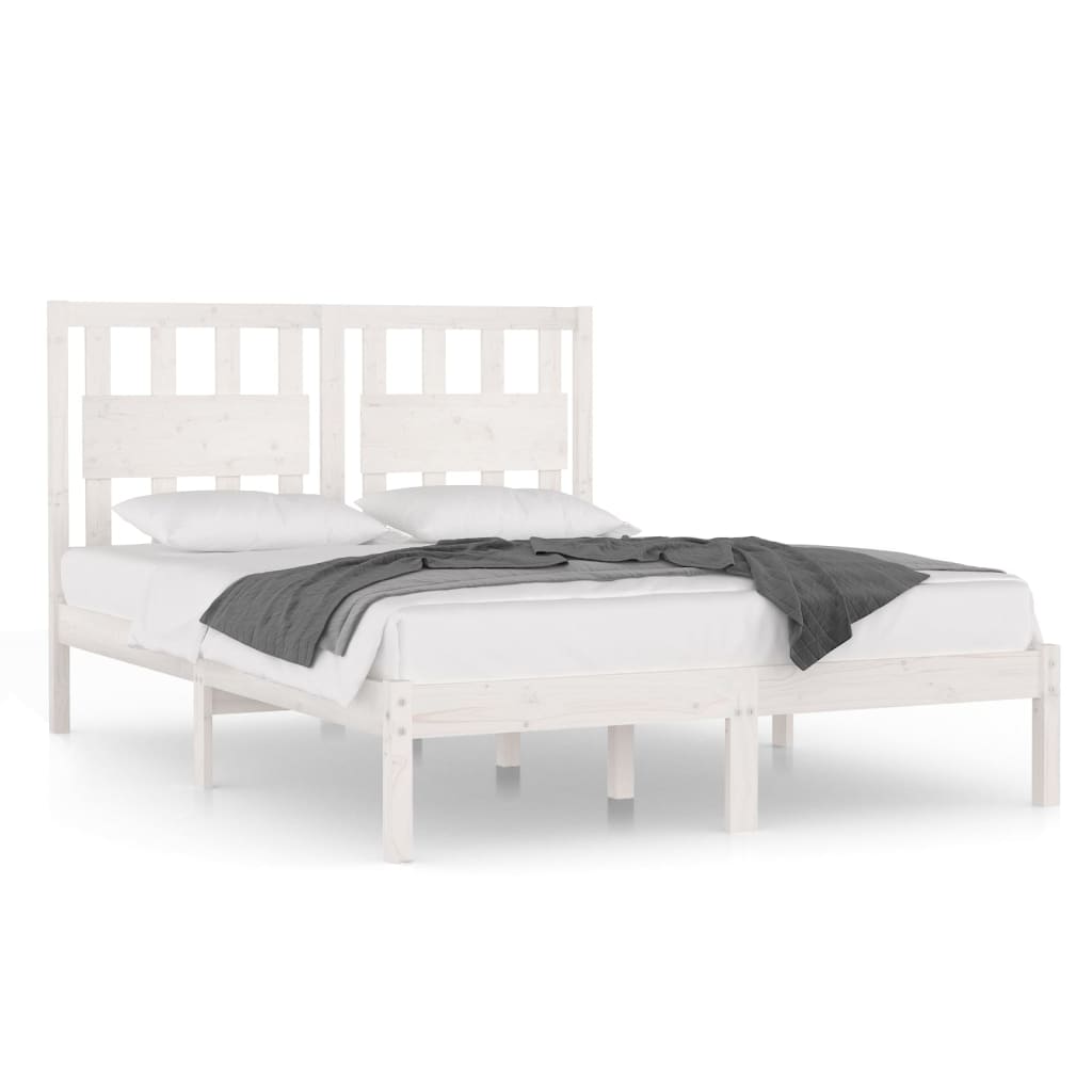 Bed Frame Without Mattress Solid Wood 183X203 Cm King