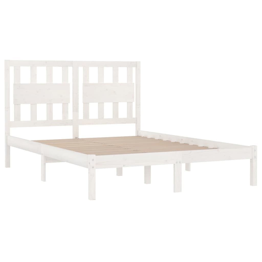 Bed Frame Without Mattress Solid Wood 183X203 Cm King