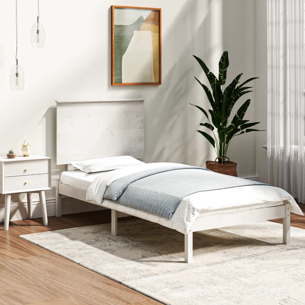 Bed Frame Without Mattress 183X203 Cm King Solid Wood