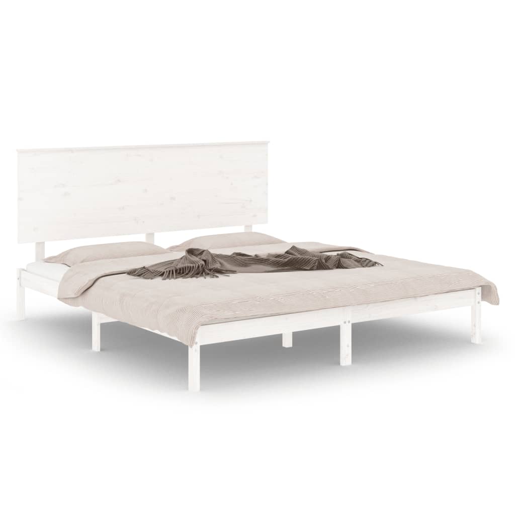 Bed Frame Without Mattress 183X203 Cm King Solid Wood