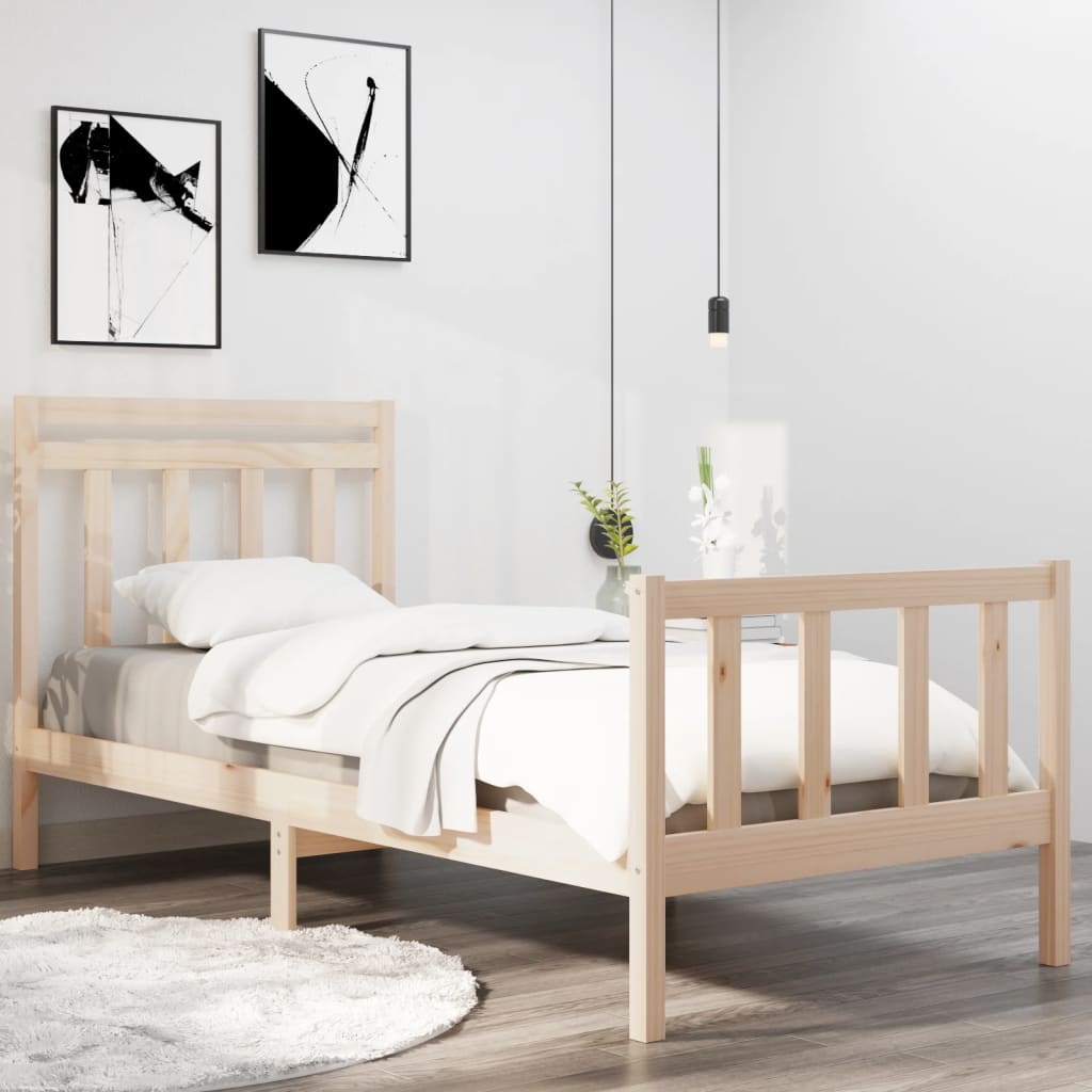 Bed Frame Without Mattress Solid Wood
