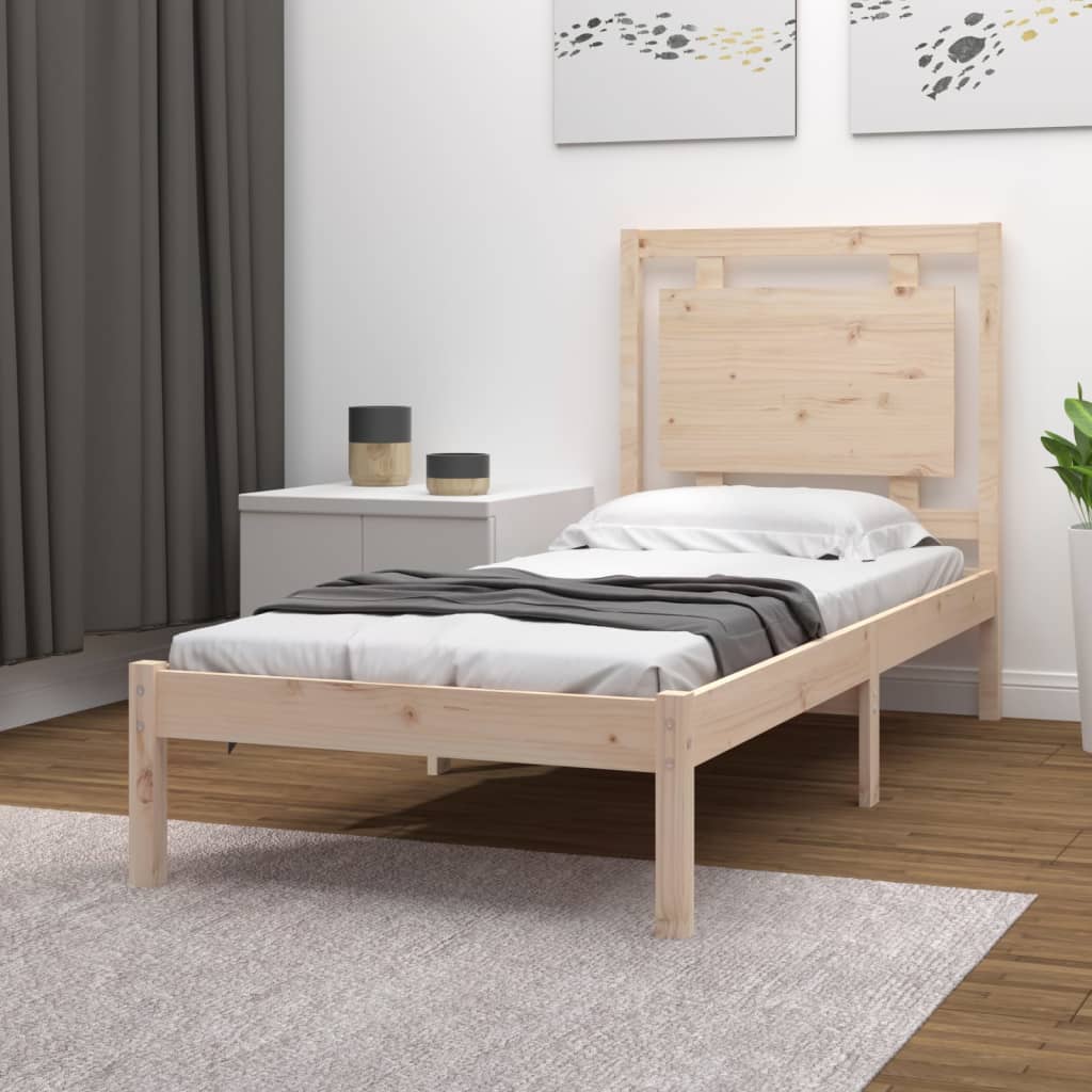 Bed Frame Without Mattress 183X203 Cm King Solid Wood