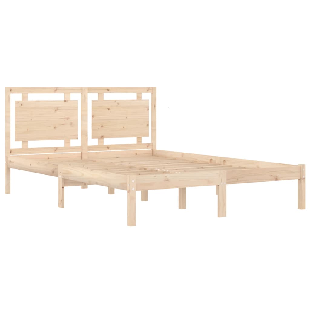 Bed Frame Without Mattress 183X203 Cm King Solid Wood