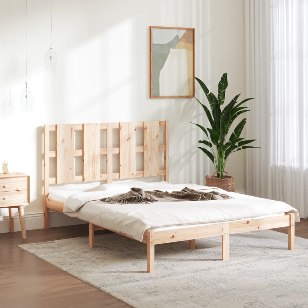 Bed Frame Without Mattress Solid Wood