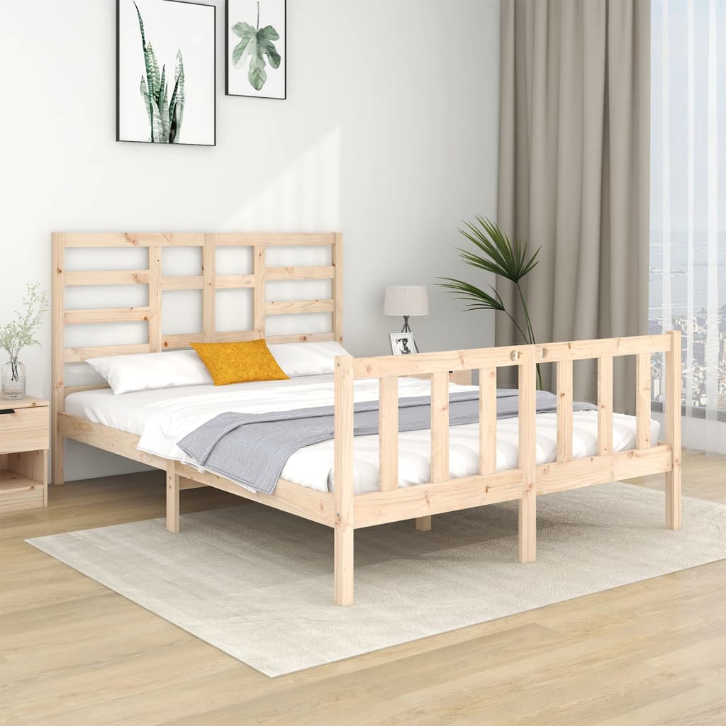 Bed Frame Without Mattress Solid Wood
