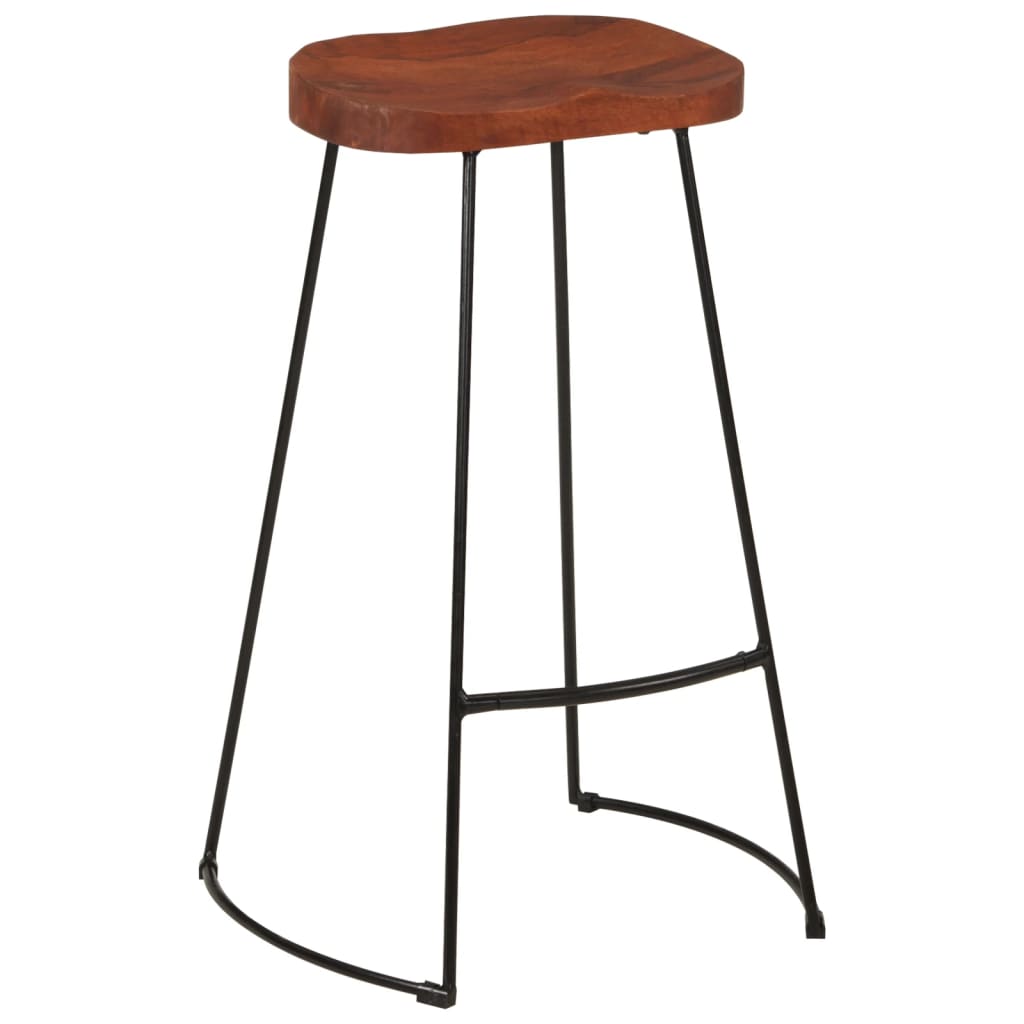 Gavin Bar Stools 2 Pcs 50X40X78 Cm Solid Wood Mango