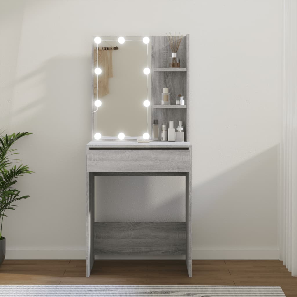 Dressing Table With Led 60X40X140 Cm