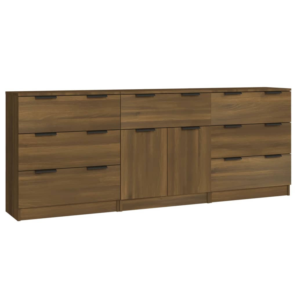 3 Piece Sideboards Engineered Wood