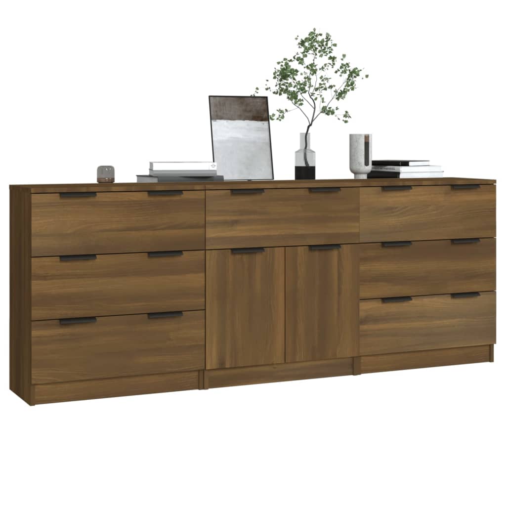 3 Piece Sideboards Engineered Wood