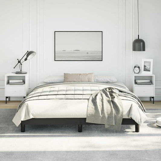 Bed Frame Without Mattress 152X203 Cm Queen Faux Leather