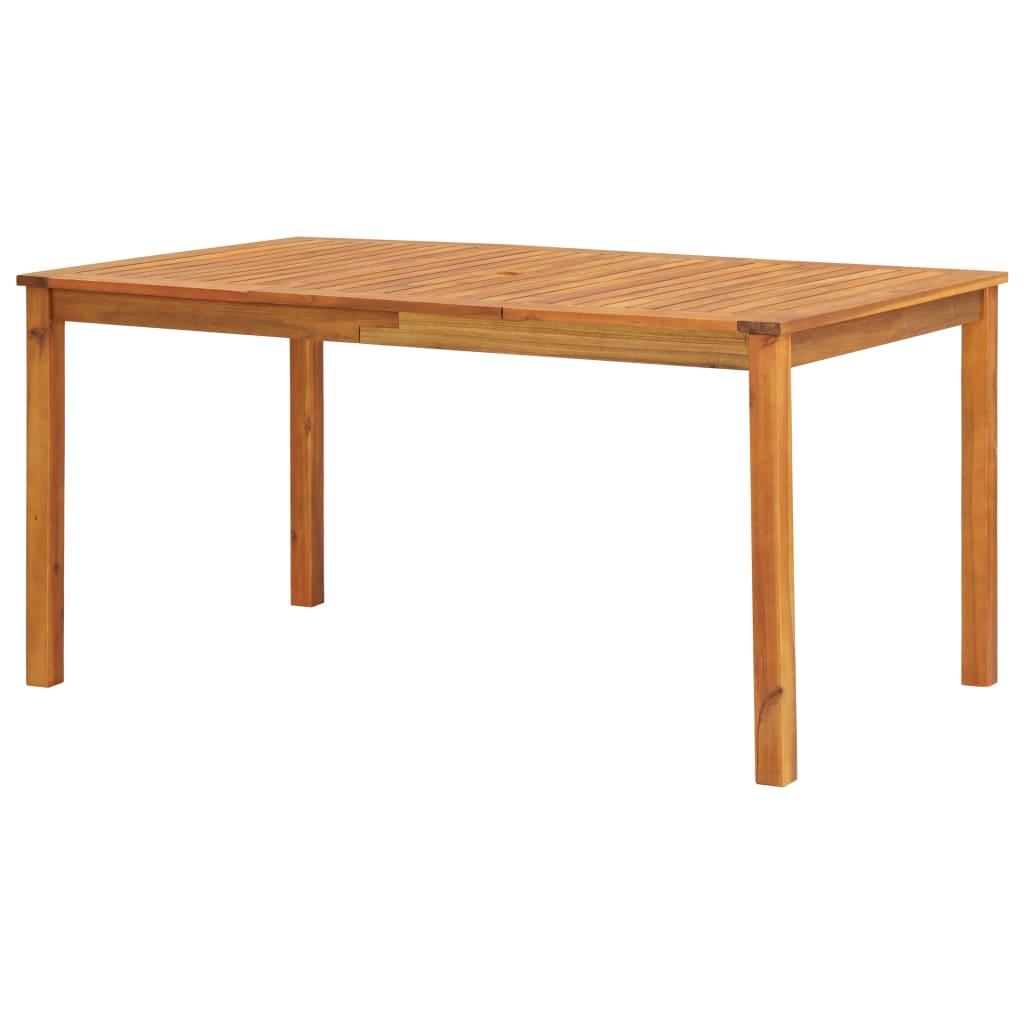 5 Piece Outdoor Dining Set With Cushions Solid Wood Acacia
