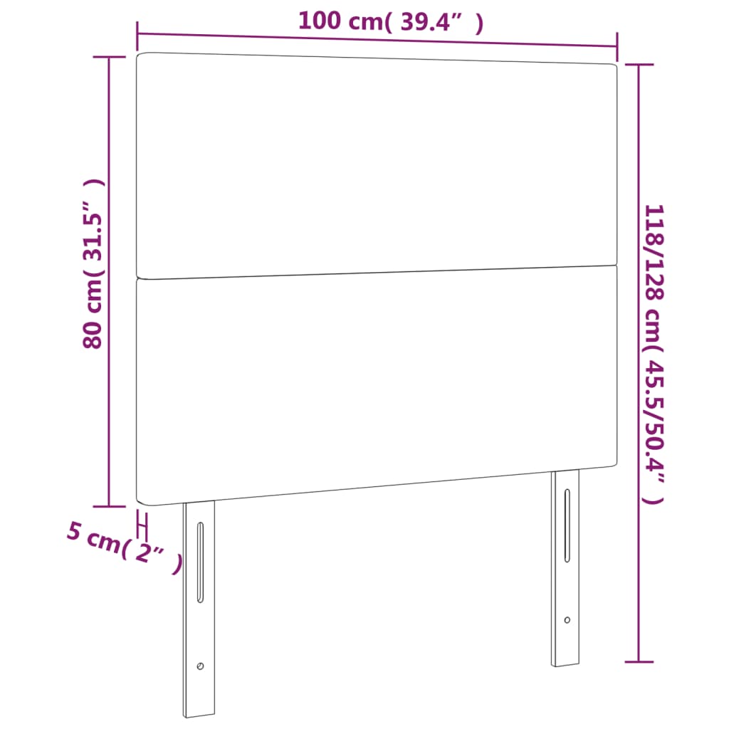 Headboards 2 Pcs Fabric