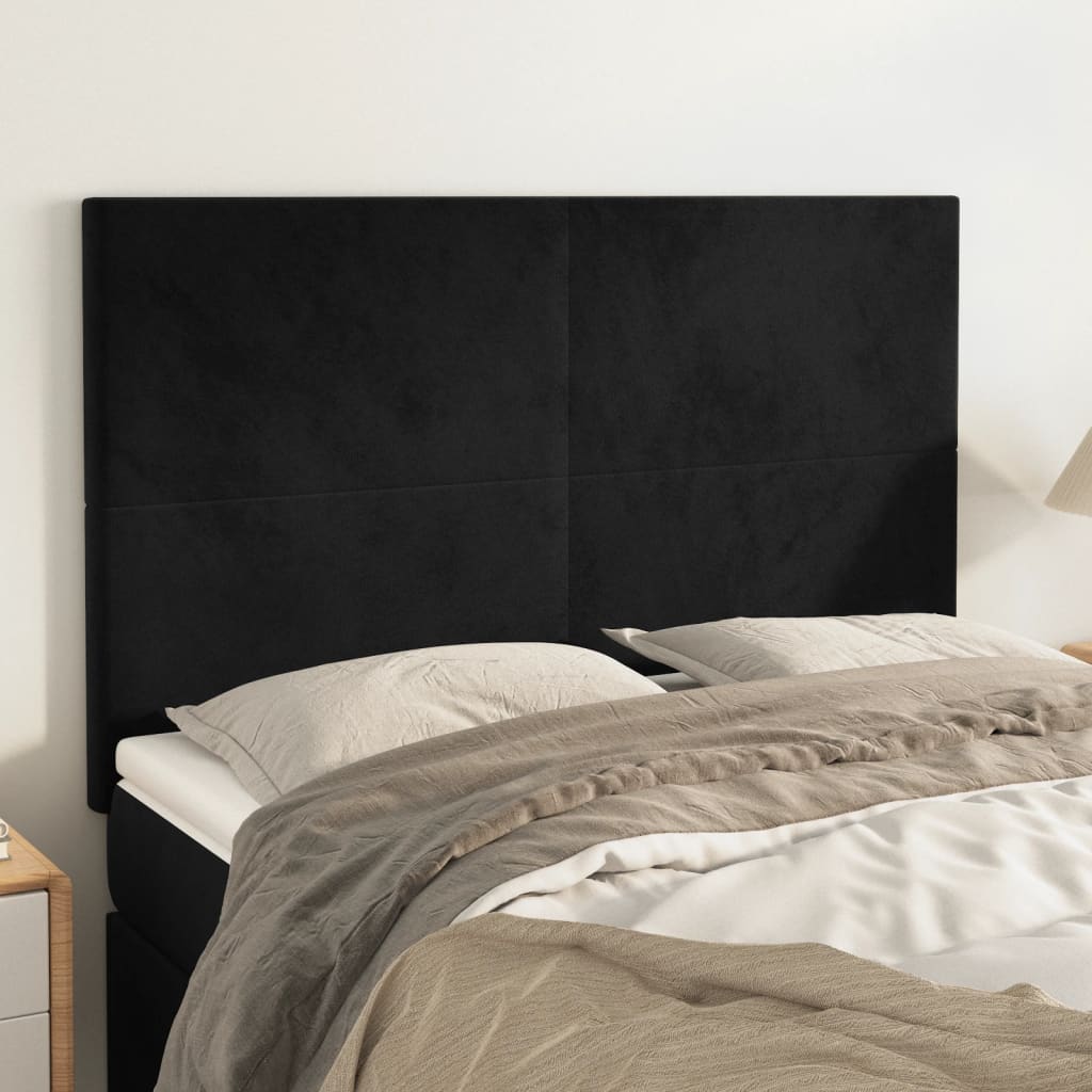 Headboards 4 Pcs 100 Cm Velvet