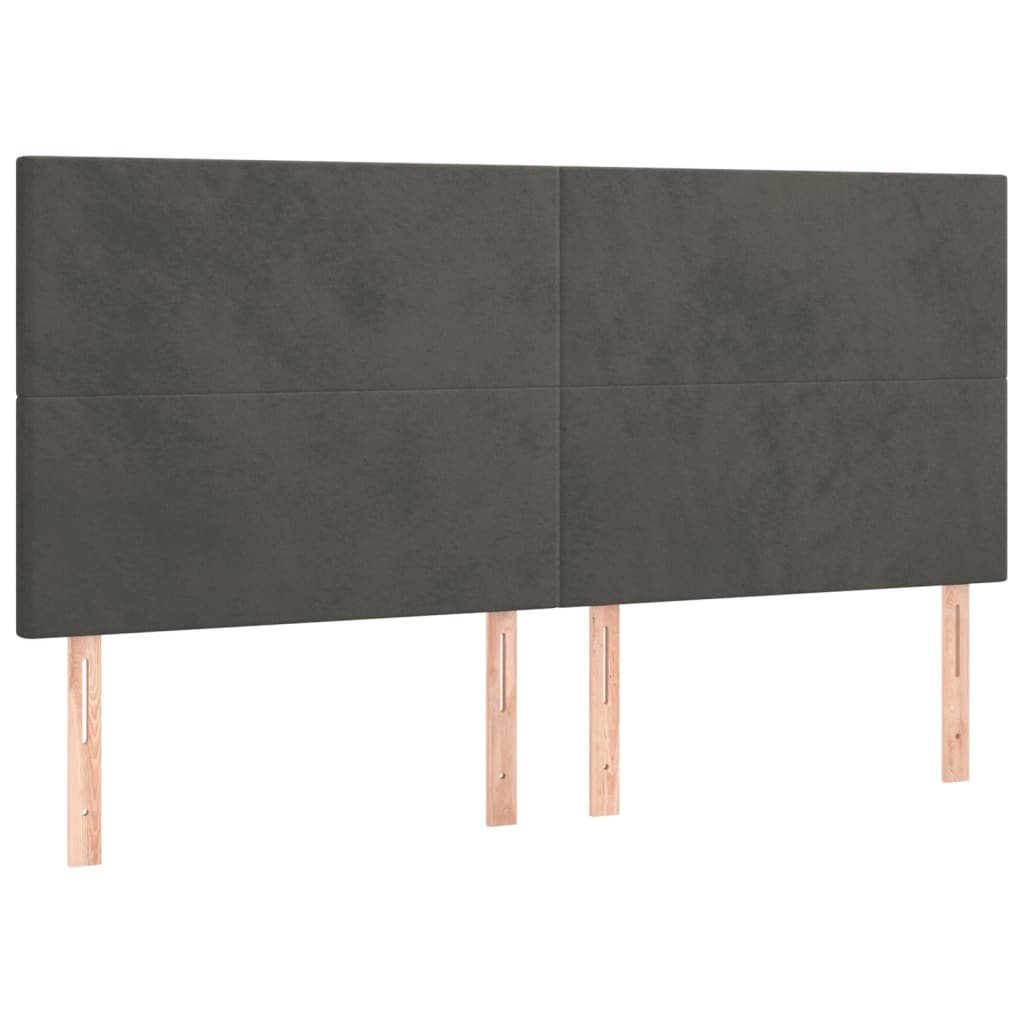 Headboards 4 Pcs 100 Cm Velvet