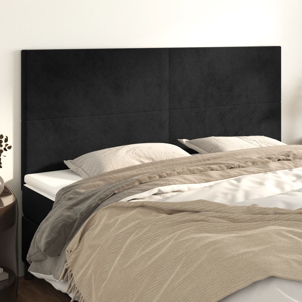 Headboards 4 Pcs 100 Cm Velvet