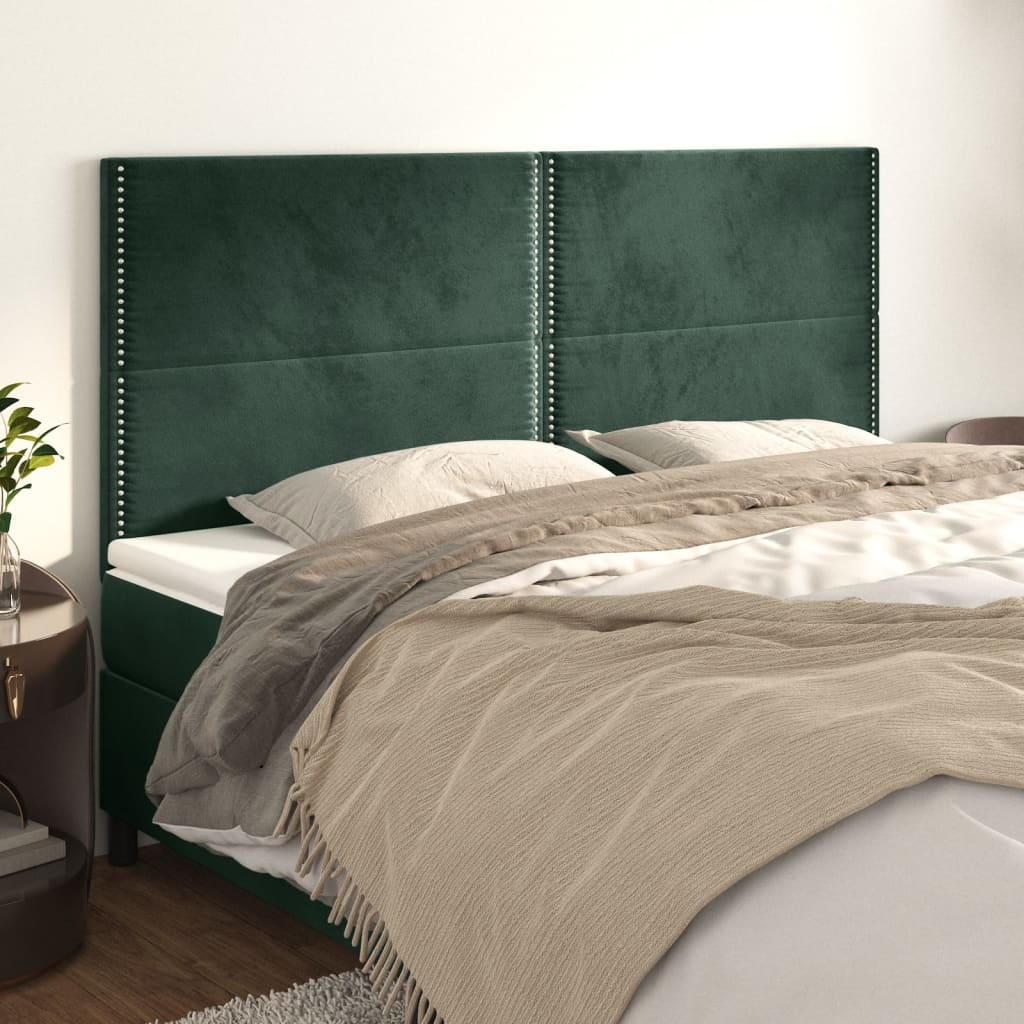 Headboards 4 Pcs 80 Cm Velvet