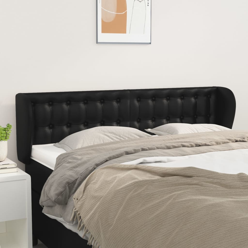 Headboard With Ears 203 Cm Faux Leather