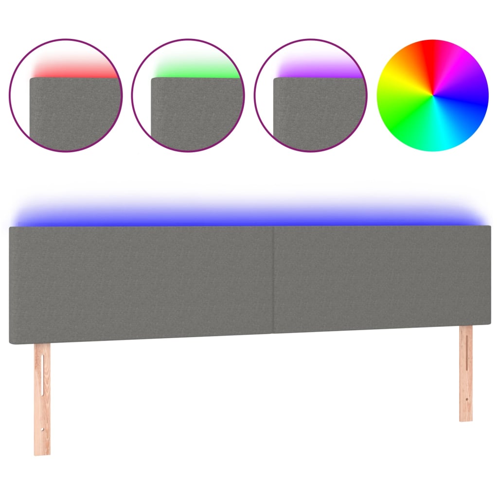 Led Headboard 200 Cm Fabric