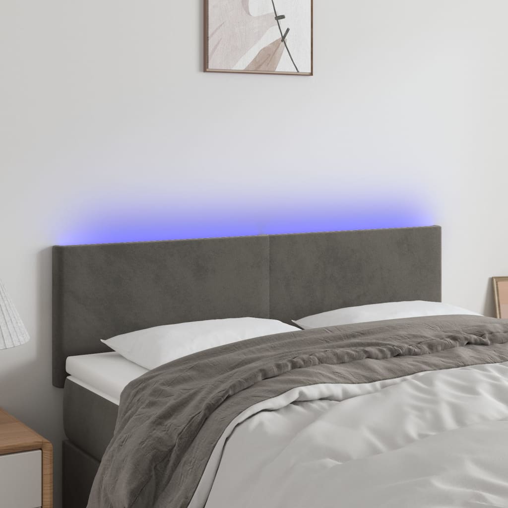 Led Headboard 200 Cm Velvet