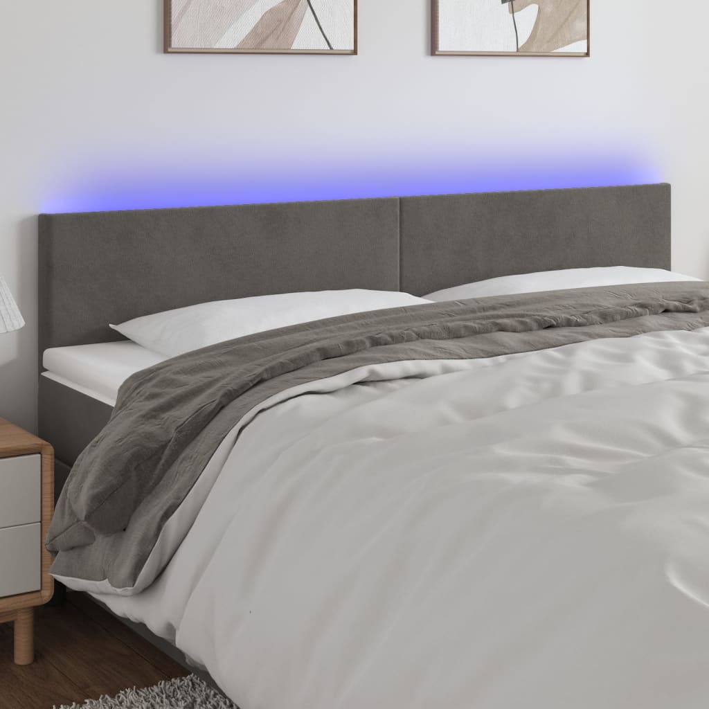 Led Headboard 200 Cm Velvet