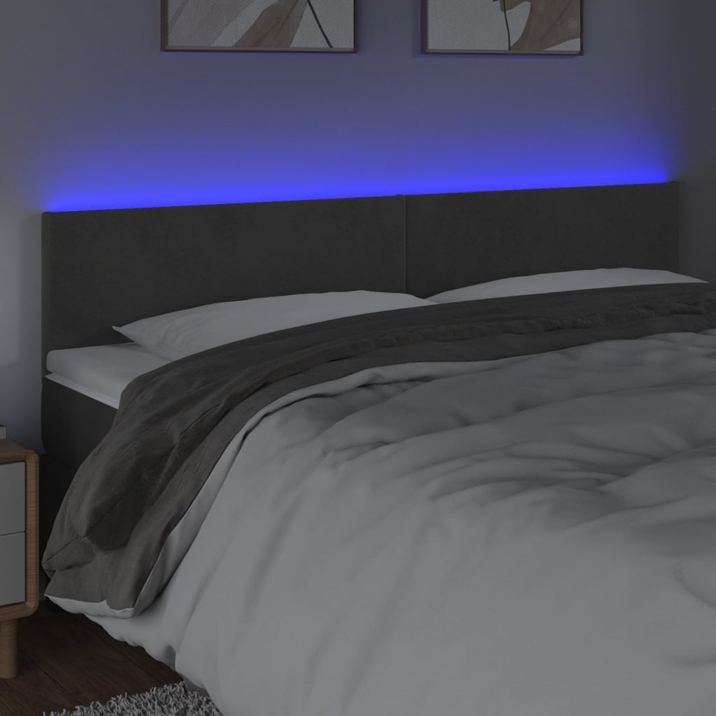 Led Headboard 200 Cm Velvet