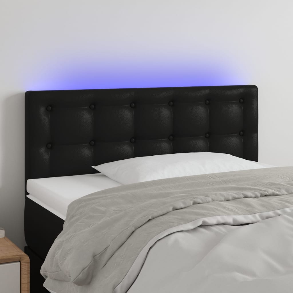 Led Headboard 100 Cm Faux Leather