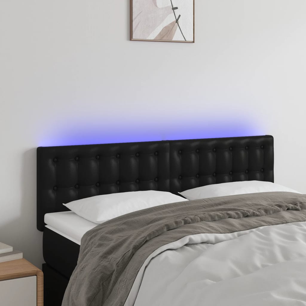 Led Headboard 100 Cm Faux Leather