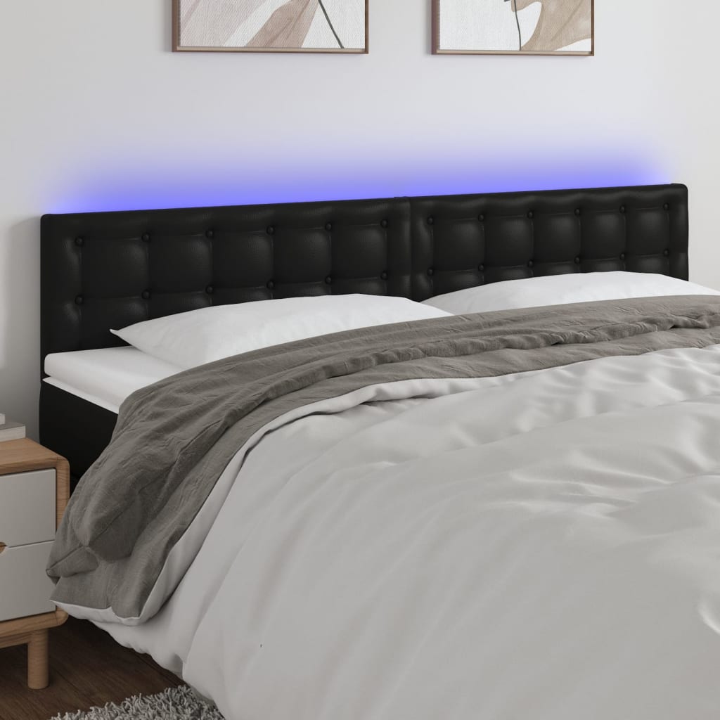 Led Headboard 100 Cm Faux Leather